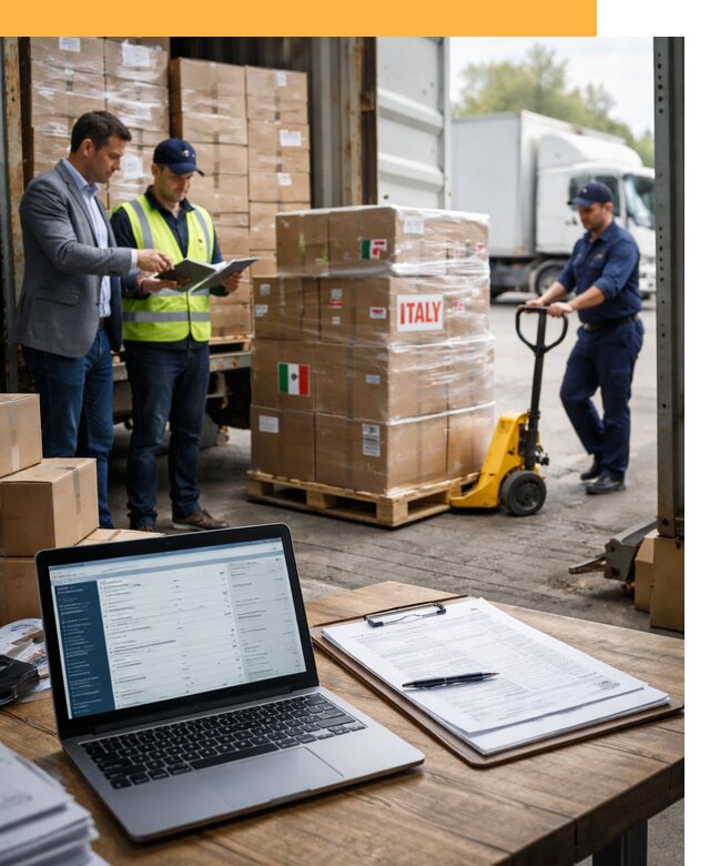 Доставка грузов из Италии: морские и авиаперевозки от 18373