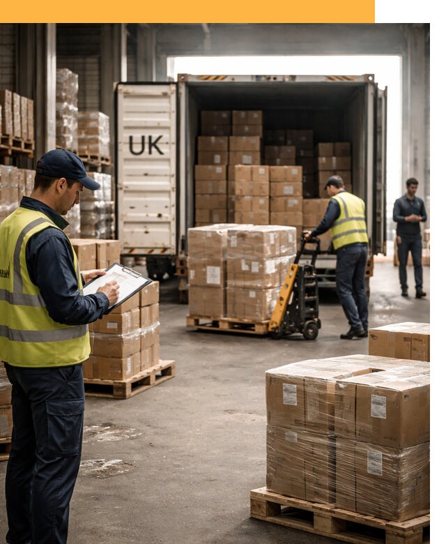 Доставка грузов из Великобритании с таможенным оформлением от 12759