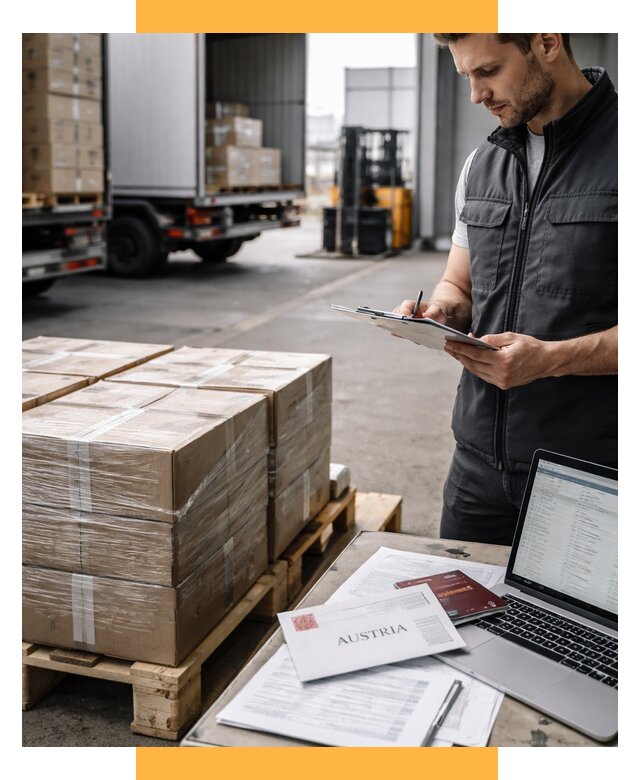 Доставка в Австрию от 66346 р. Логистика и экспорт СетСервис-Чрн