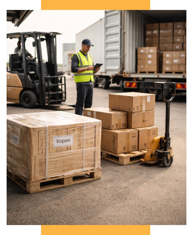 Доставка грузов в Корею из России от 35725 р. | СетСервис-Чрн