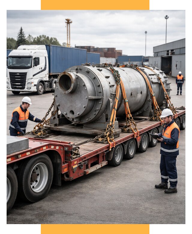 Перевозка тяжеловесных грузов под ключ от 153105 р. | СетСервис-Чрн
