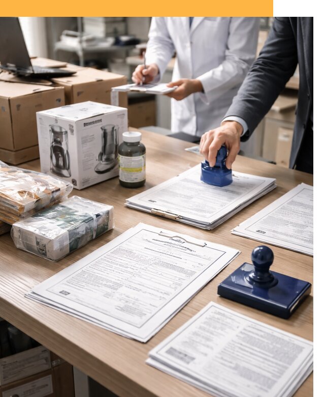 Сертификация импортных товаров от 12248 с таможенным сопровождением